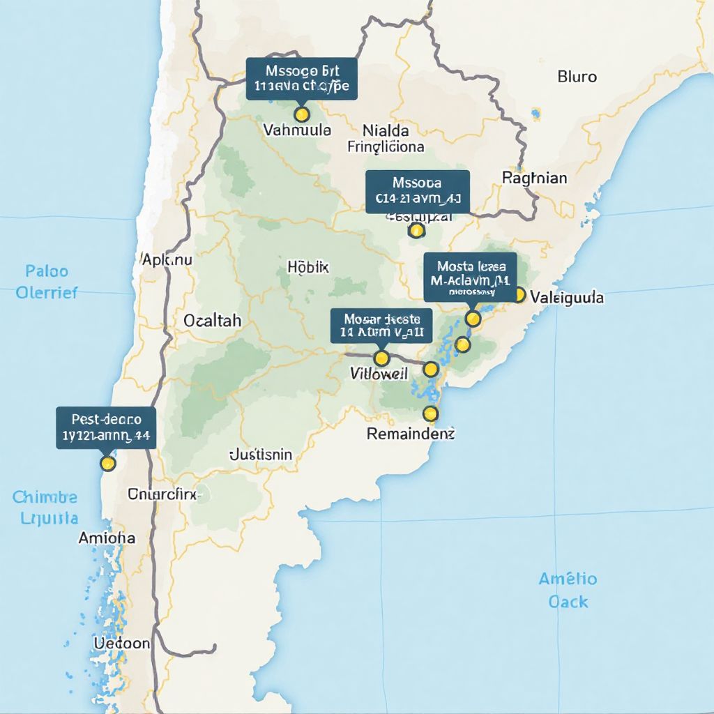 Mapa de puntos de recarga