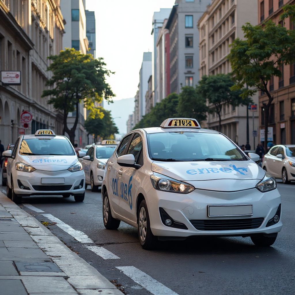 Flota de taxis eléctricos